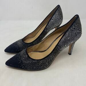 Antonio Melani Two Tone Sequin Studded Heels Womens Size 9